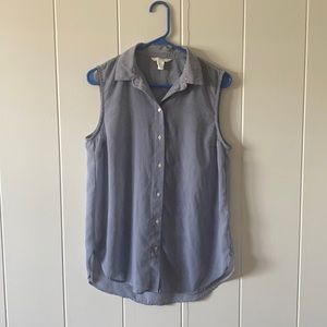 H & M sheer striped blouse